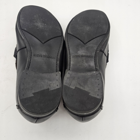 Steve Madden Palmir Mens Black Leather Bit Hardware Slip On Loafer Size 7 - Picture 10 of 11